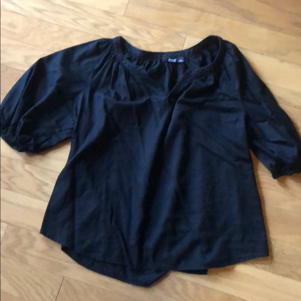 Black 3/4 Sleeve Blouse